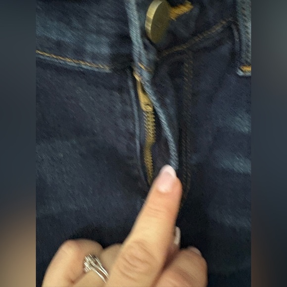 Frame le skinny de Jeanne crop 27” dark wash denim size 29 raw hem - Picture 7 of 15